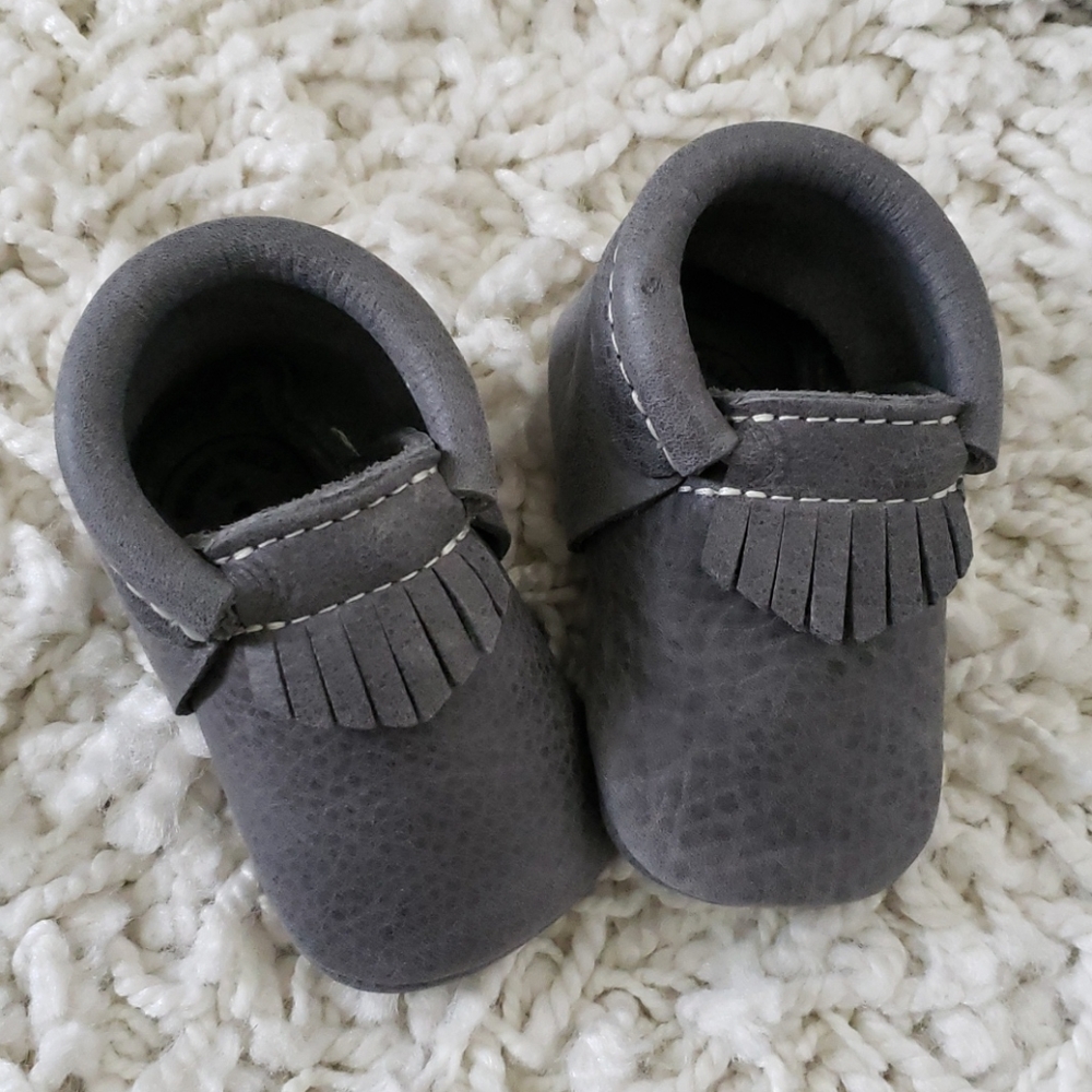 Freshly Picked Gray baby shoes